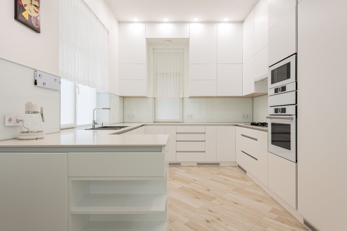 Bright clean kitchen after cleaning service