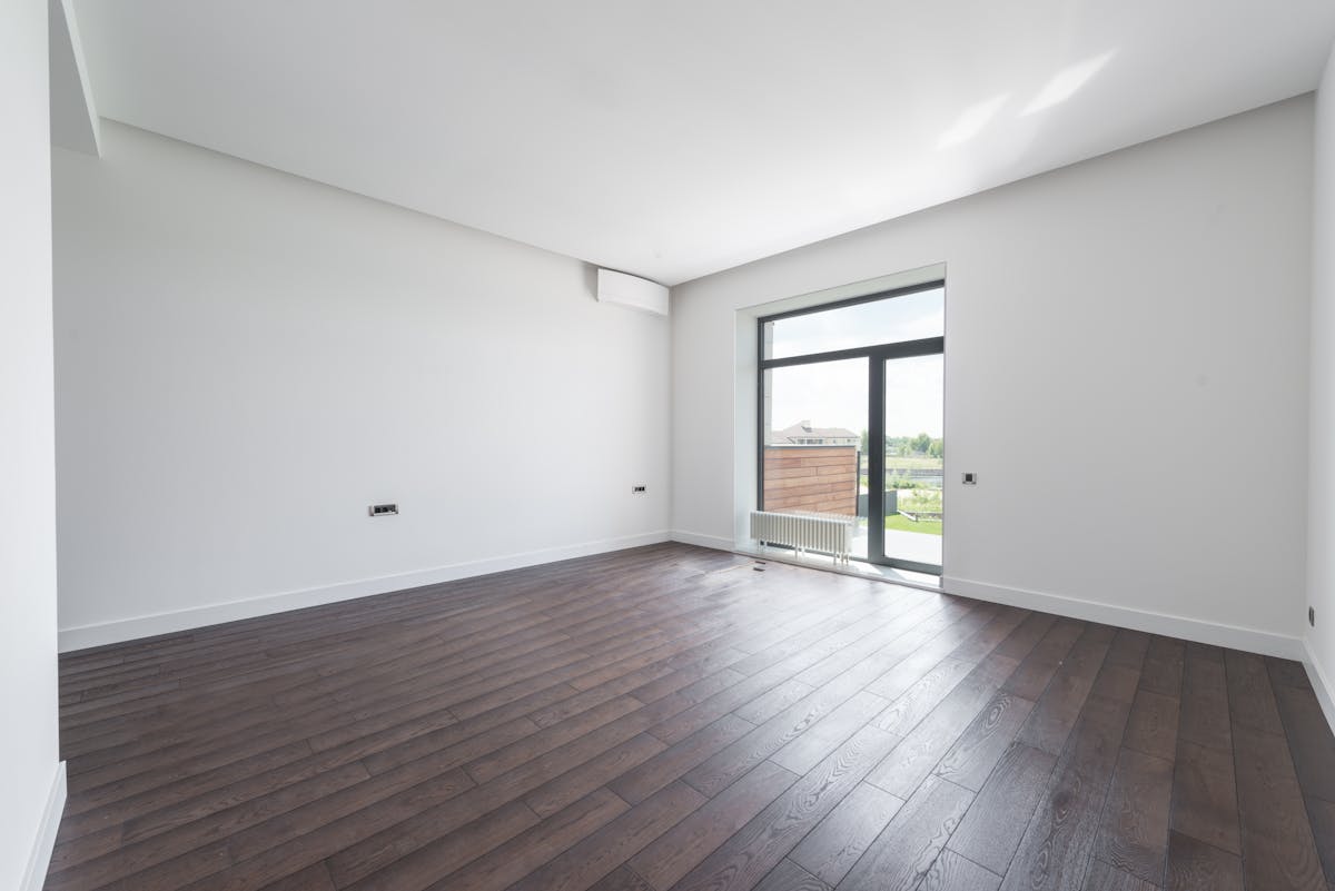 Empty room with clean wood floors