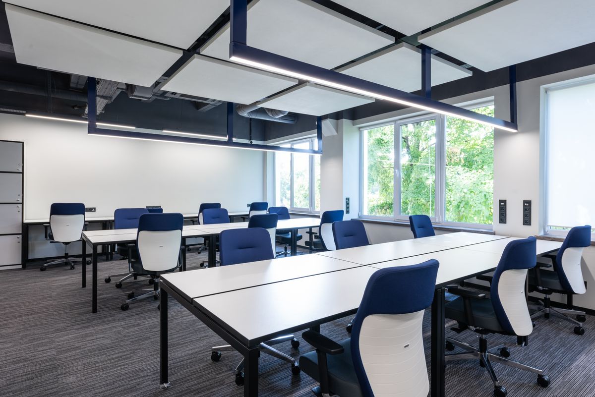 Open-plan office interior